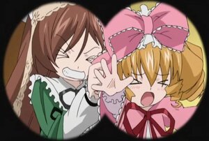 Rating: Safe Score: 0 Tags: 2girls >_< blonde_hair blurry bow brown_hair closed_eyes depth_of_field dress hina_ichigo hinaichigo image long_sleeves multiple_girls open_mouth pair pink_bow ribbon short_hair smile suiseiseki teeth User: admin