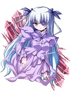 Rating: Safe Score: 0 Tags: 1girl barasuishou blue_hair crystal dress expressionless eyepatch flower hair_ribbon image long_hair long_sleeves looking_at_viewer puffy_sleeves purple_dress ribbon rose rozen_maiden shinshin silver_hair solo two_side_up very_long_hair yellow_eyes User: admin
