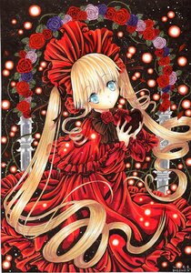 Rating: Safe Score: 0 Tags: 1girl aqua_eyes blonde_hair blue_eyes blue_flower blue_rose bow candy capelet chocolate commentary_request dated dress flower food frills hat heart heart-shaped_chocolate holding image lolita_fashion long_hair looking_at_viewer marker_(medium) mosho photoshop_(medium) pink_rose red_capelet red_dress red_flower red_rose rose rozen_maiden shinku signature solo too_many too_many_frills traditional_media twintails valentine very_long_hair User: admin