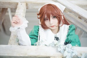 Rating: Safe Score: 0 Tags: 1girl blurry blurry_foreground depth_of_field dress frills green_dress heterochromia lips long_hair long_sleeves looking_at_viewer paper photo puffy_sleeves red_eyes sheet_music solo suiseiseki User: admin