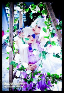 Rating: Safe Score: 0 Tags: 2girls flower leaf letterboxed long_hair multiple_cosplay multiple_girls purple_eyes tagme vines white_hair User: admin