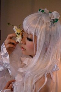 Rating: Safe Score: 0 Tags: 1girl auto_tagged bangs closed_eyes closed_mouth eyelashes flower kirakishou lips long_hair portrait profile realistic solo white_flower white_hair User: admin