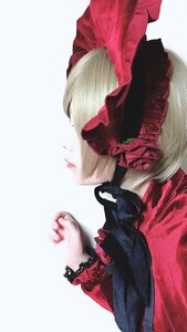 Rating: Safe Score: 0 Tags: cape long_hair multiple_boys red_cape shinku solo striped User: admin