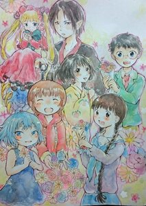 Rating: Safe Score: 0 Tags: 6+girls black_hair blonde_hair blue_eyes braid brown_hair closed_eyes dress flower glasses hands_clasped image long_hair multiple multiple_boys multiple_girls rose short_hair smile tagme traditional_media twin_braids twintails watercolor_(medium) User: admin