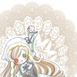 Rating: Safe Score: 0 Tags: 1girl blonde_hair blush dress flower green_eyes image long_hair red_eyes rose solo suiseiseki very_long_hair white_flower white_rose User: admin