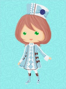 Rating: Safe Score: 0 Tags: 1girl blue_flower blue_rose bow chibi flower green_eyes hat keikujyaku open_mouth pink_rose purple_rose red_rose rose short_hair smile solo souseiseki white_flower white_rose User: admin