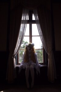 Rating: Safe Score: 0 Tags: 1girl curtains dress indoors kirakishou long_hair long_sleeves sitting solo sunlight window User: admin