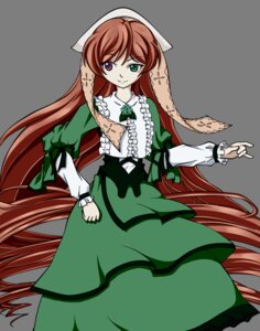 Rating: Safe Score: 0 Tags: 1girl brown_hair dress frills green_dress green_eyes heterochromia image long_hair long_sleeves looking_at_viewer red_eyes smile solo suiseiseki tattoo very_long_hair User: admin