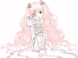 Rating: Safe Score: 0 Tags: 1girl dress flower gradient_hair hair_flower hair_ornament image kirakishou long_hair midriff pink_hair pink_rose rose smile solo striped very_long_hair vines wavy_hair User: admin