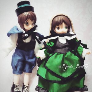 Rating: Safe Score: 0 Tags: 2girls bangs blue_dress brown_hair coat doll dress green_dress green_eyes hat heterochromia long_sleeves looking_at_viewer multiple_dolls multiple_girls pantyhose shoes short_hair siblings sisters souseiseki standing suiseiseki swept_bangs tagme top_hat twins white_legwear User: admin