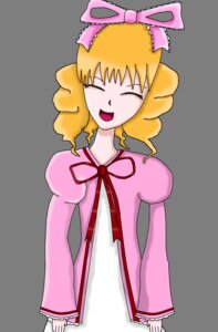 Rating: Safe Score: 0 Tags: 1girl :d blonde_hair bow closed_eyes dress green_background hair_bow hina_ichigo hinaichigo image juliet_sleeves long_sleeves open_mouth pink_bow pink_neckwear pink_ribbon puffy_sleeves ribbon simple_background smile solo striped User: admin