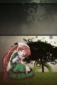 Rating: Safe Score: 0 Tags: 1girl dress frills green_dress green_eyes heterochromia image long_hair long_sleeves looking_at_viewer red_eyes solo suiseiseki twintails very_long_hair User: admin