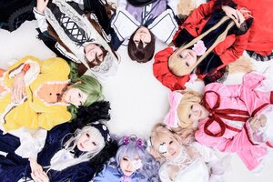 Rating: Safe Score: 0 Tags: 6+girls 91076 blonde_hair bow brown_hair choker dress flower frills green_hair hair_ornament hat long_hair long_sleeves multiple_cosplay multiple_girls possible_duplicate ribbon suigintou tagme twintails User: admin
