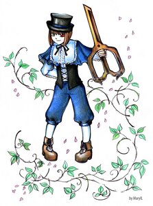 Rating: Safe Score: 0 Tags: 1girl brown_footwear brown_hair flower frills full_body green_eyes hat heterochromia image leaf long_sleeves pants petals plant red_eyes short_hair smile solo souseiseki standing top_hat vines watering_can white_legwear User: admin