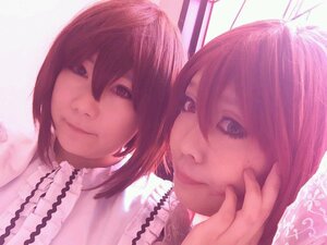 Rating: Safe Score: 0 Tags: 2girls bangs black_hair closed_mouth frills looking_at_viewer multiple_cosplay multiple_girls smile tagme User: admin