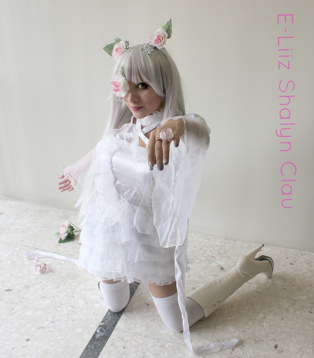 1girl animal_ears boots dress flower high_heel_boots high_heels kirakishou lips long_hair solo sweater thighhighs white_legwear