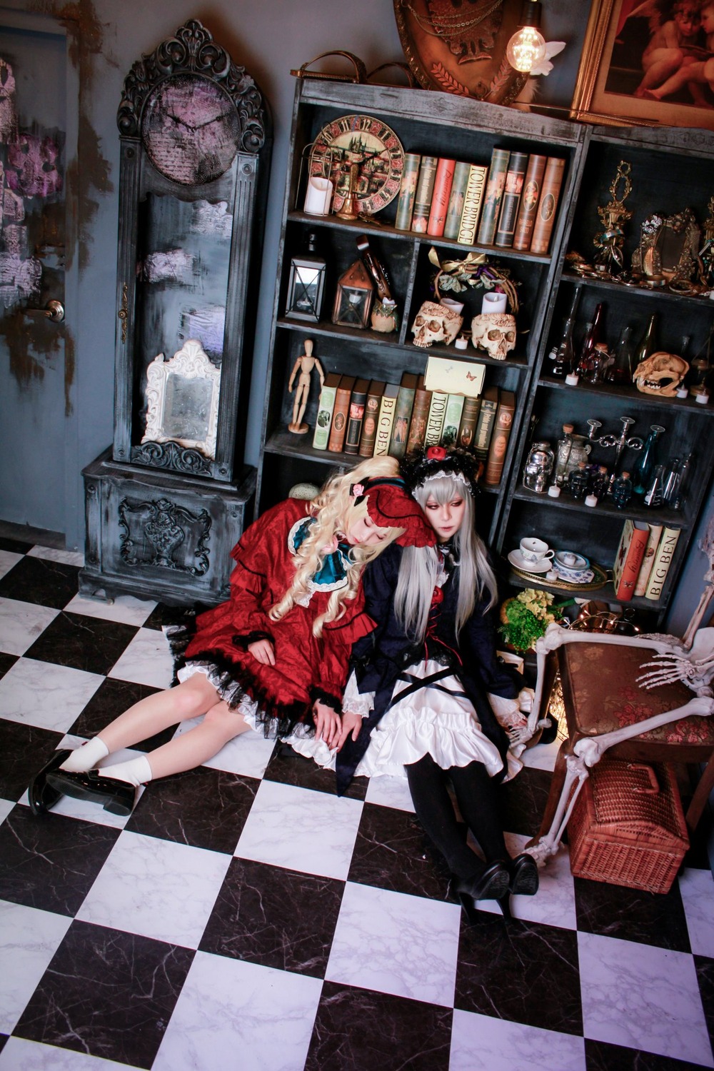 1boy argyle argyle_background argyle_legwear bath bathroom bathtub black_rock_shooter_(character) blanket blonde_hair blue_fire board_game body_writing book bookshelf boots butterfly card chair chandelier checkerboard_cookie checkered checkered_background checkered_floor checkered_kimono checkered_neckwear checkered_scarf checkered_shirt checkered_skirt chess_piece clock colorful cookie crosswalk curtains diamond_(gemstone) diamond_(shape) different_reflection dress female_saniwa_(touken_ranbu) fire flag flaming_eye floor gohei himekaidou_hatate holding_flag indoors insect instrument jester_cap king_(chess) knight_(chess) long_hair lying map meiji_schoolgirl_uniform mirror motoori_kosuzu multiple_cosplay multiple_girls on_back on_floor ouma_kokichi pavement perspective petals pillar pixel_art plaid_background playing_card race_queen reflection reflective_floor role_reversal rook_(chess) rose saniwa_(touken_ranbu) shide shoes shower_head sitting skirt statue table tagme thighhighs tile_floor tile_wall tiles transparent_umbrella vanishing_point white_hair white_rose yagasuri