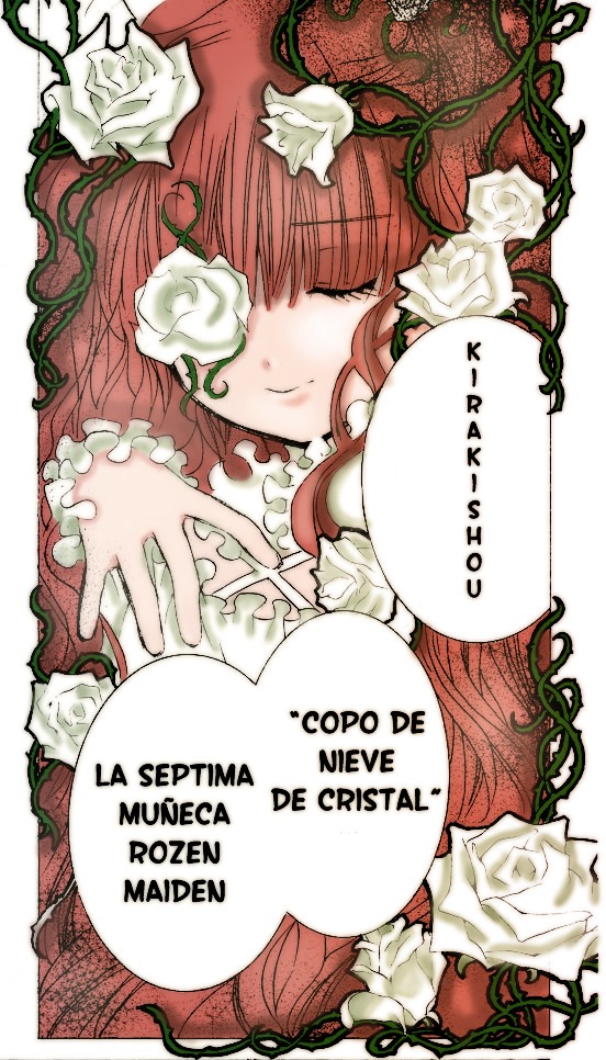 1girl closed_eyes english_text flower image kirakishou long_hair red_hair rose smile solo white_flower white_rose