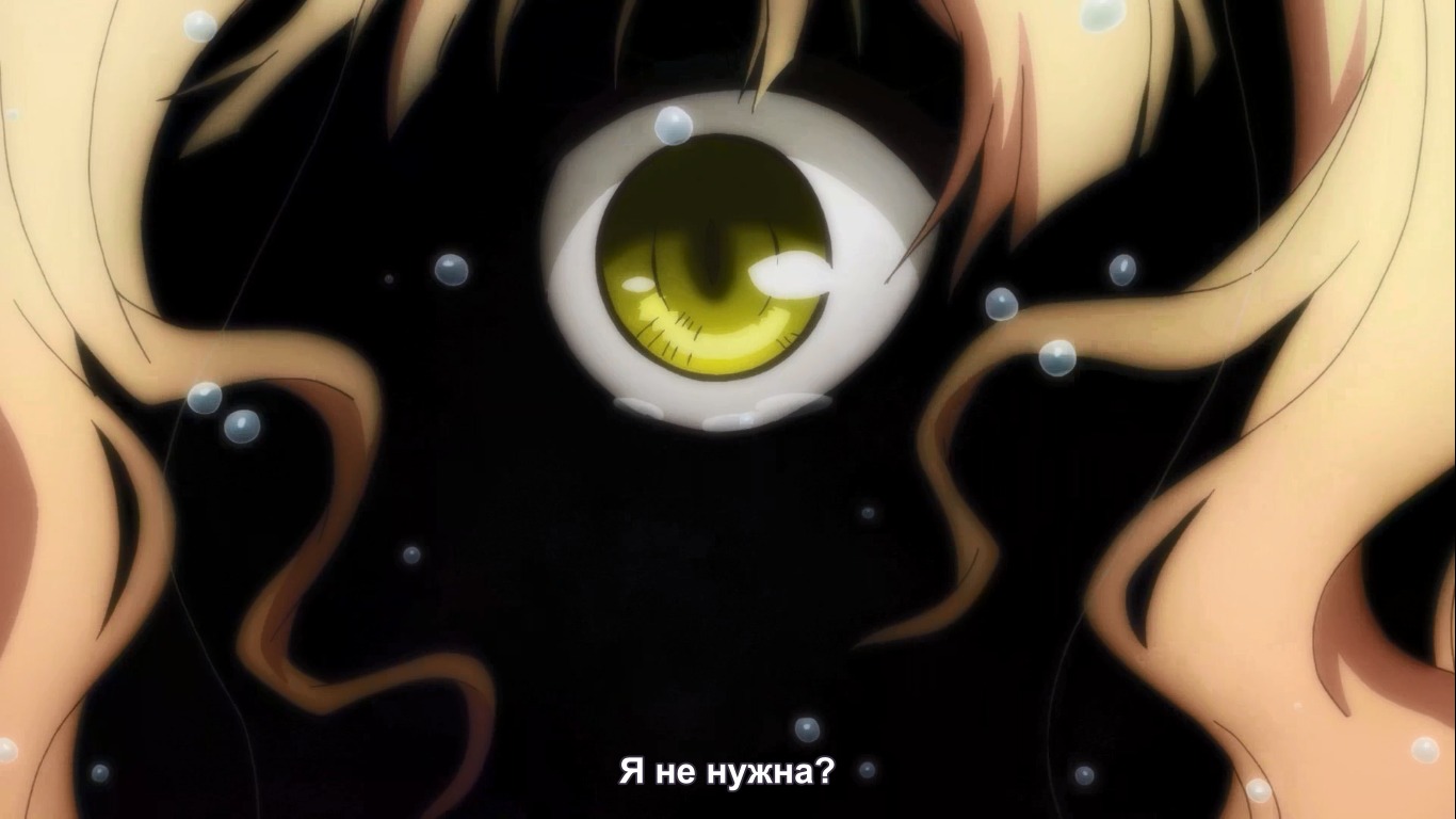 1girl air_bubble blonde_hair bubble close-up face image kirakishou solo tears underwater yellow_eyes