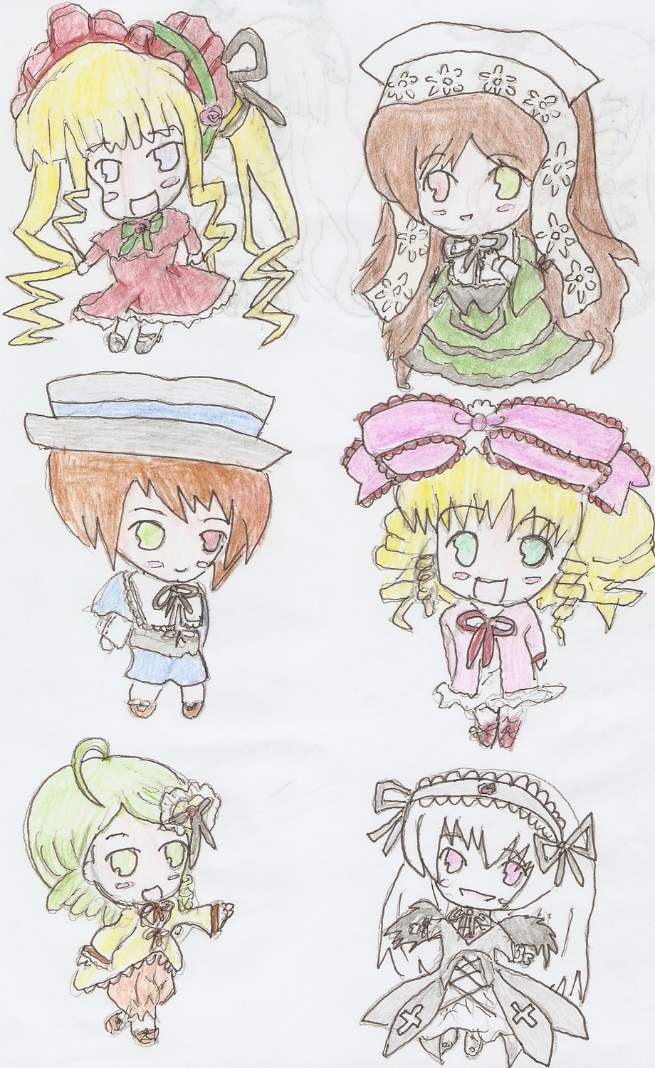 6+girls blonde_hair blue_dress blue_eyes bonnet bow brown_hair dress drill_hair green_eyes green_hair hat heterochromia hina_ichigo image kanaria long_hair long_sleeves multiple multiple_girls pink_bow red_dress shinku short_hair smile souseiseki suigintou suiseiseki tagme twin_drills twintails very_long_hair wings