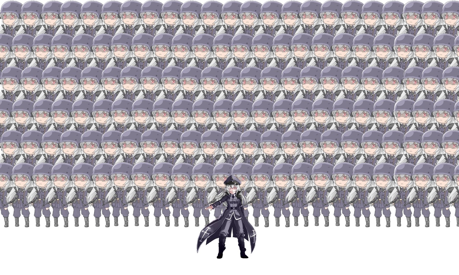 6+girls absolutely_everyone blue_hair everyone flandre_scarlet hong_meiling image long_hair patchouli_knowledge school_uniform solo suigintou