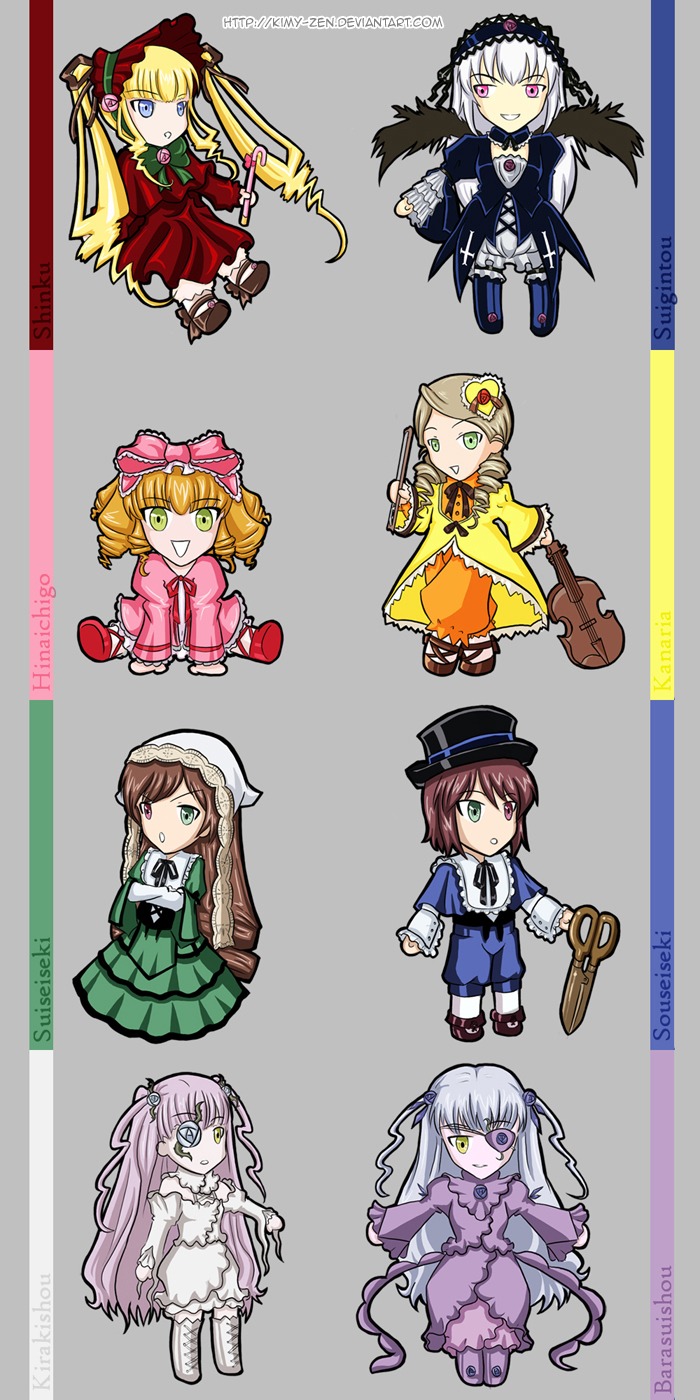 6+girls blonde_hair blue_eyes bonnet bow brown_hair dress drill_hair eyepatch gothic_lolita green_eyes hairband hat hina_ichigo image kanaria lolita_fashion lolita_hairband long_hair multiple multiple_girls pink_bow ribbon shinku short_hair silver_hair souseiseki suigintou suiseiseki tagme twintails very_long_hair wings