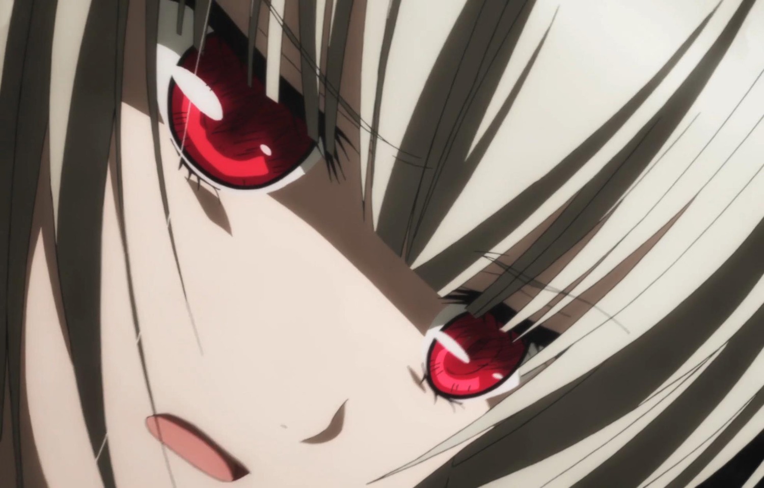 1girl close-up image looking_at_viewer red_eyes simple_background solo suigintou white_background