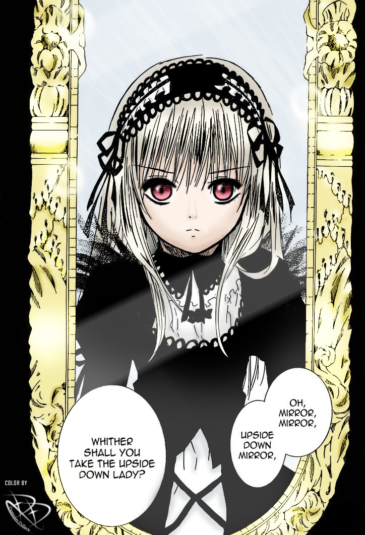 1girl bangs black_dress black_hairband black_ribbon closed_mouth dress english_text expressionless eyebrows_visible_through_hair flower frills hairband image long_hair long_sleeves looking_at_viewer red_eyes ribbon rose silver_hair solo suigintou