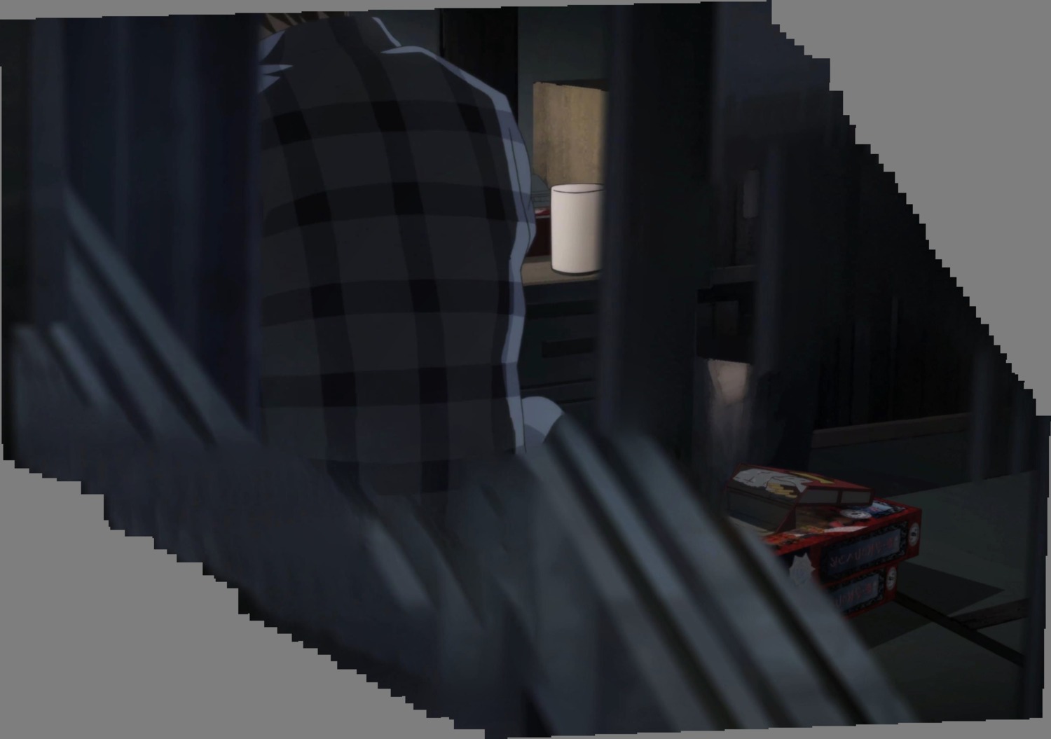 cup human mosaic_censoring no_humans pixel_art sakurada_jun screenshot solo