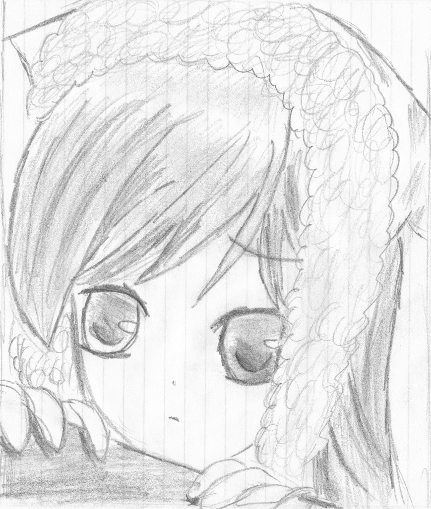1girl blush bridal_veil image looking_at_viewer monochrome solo suiseiseki veil