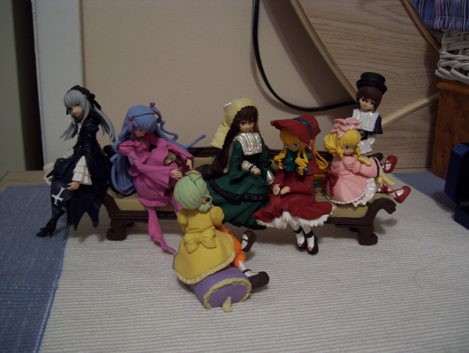6+girls blonde_hair boots bow brown_hair doll dress hat hina_ichigo kanaria long_hair multiple_dolls multiple_girls shinku short_hair souseiseki suigintou tagme wings