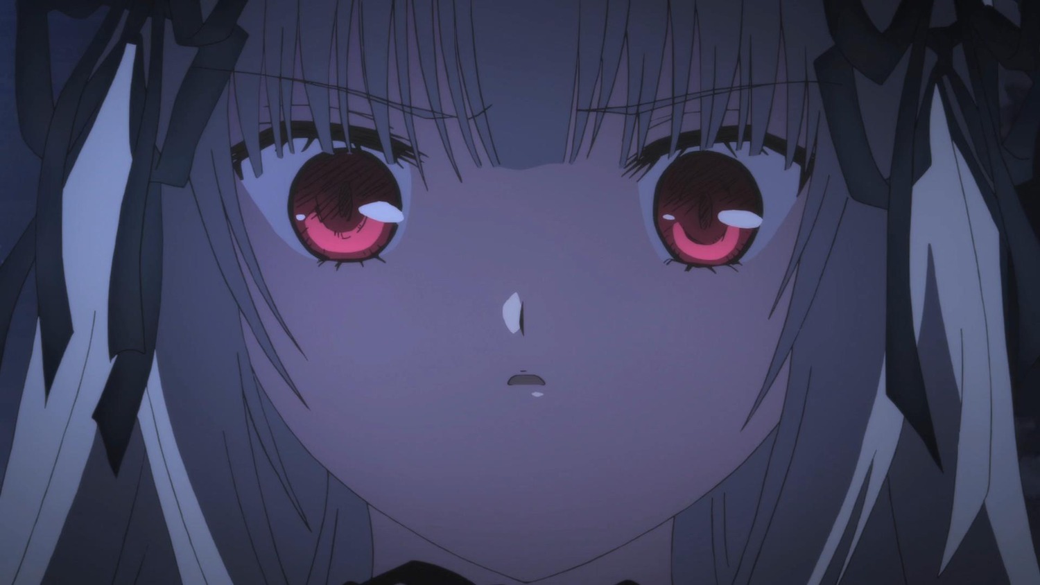 1girl bangs black_ribbon blunt_bangs eyebrows_visible_through_hair face hair_ribbon hairband image looking_at_viewer red_eyes ribbon solo suigintou