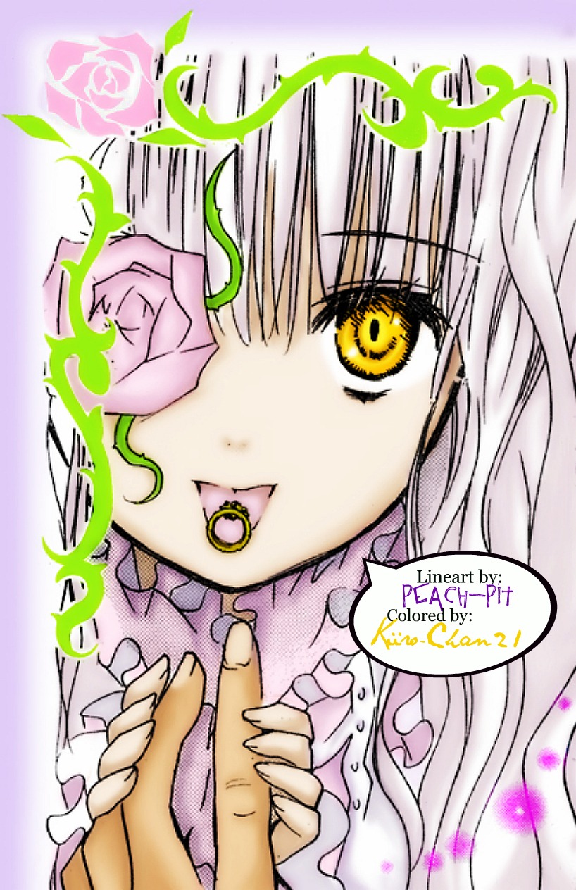 1girl candy food image kirakishou looking_at_viewer pajamas rose solo tongue tongue_out yellow_eyes