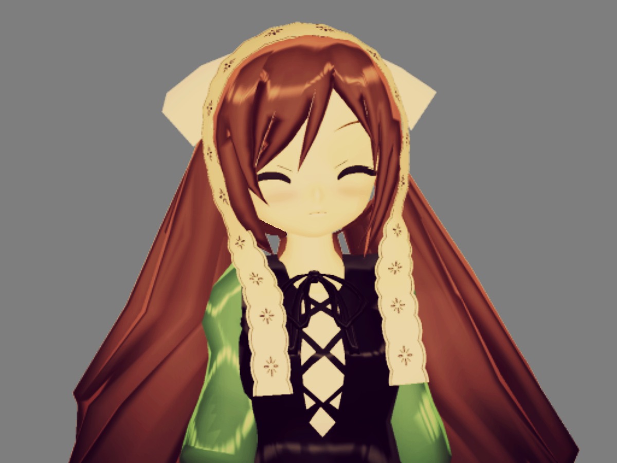 1girl black_dress brown_hair closed_eyes closed_mouth dress facing_viewer image long_hair solo suiseiseki transparent_background veil