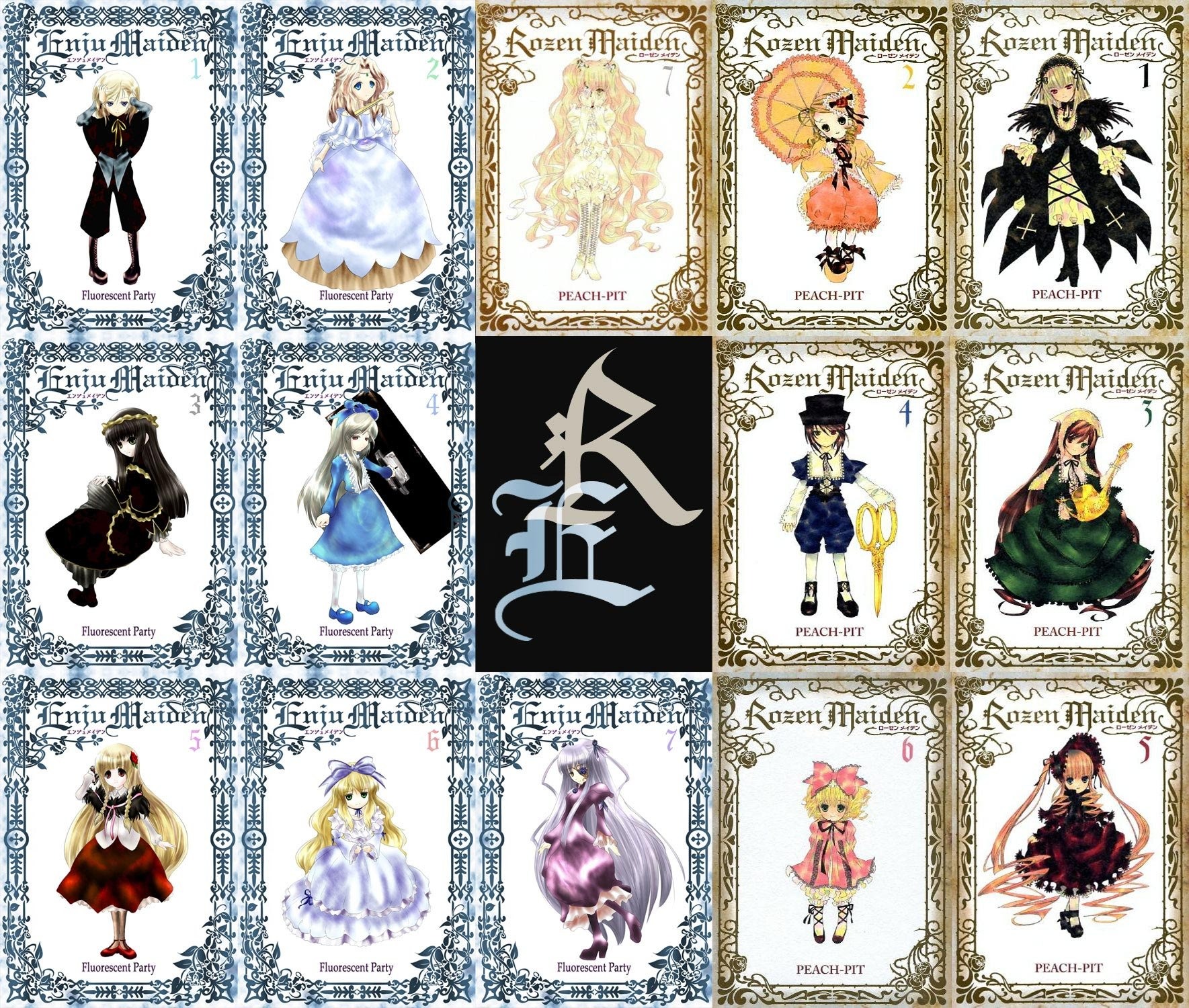 black_hair blonde_hair blue_dress blue_eyes blue_hair bow breasts brown_hair cape dress drill_hair flower gloves hair_ornament hat hood image lolita_fashion long_hair long_sleeves multiple multiple_girls pants pantyhose purple_hair ribbon short_hair simple_background skirt smile striped sword tagme umbrella very_long_hair wings yellow_eyes